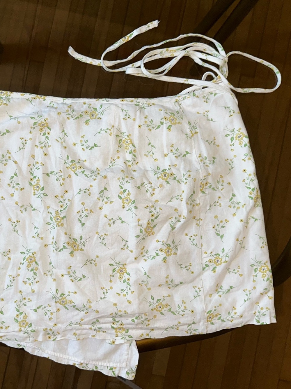 Pacific Republic Floral Print Wrap Mini Skirt
